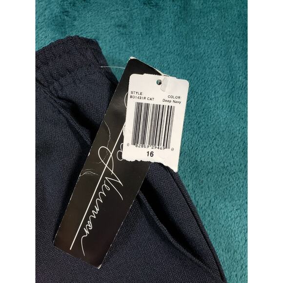 Jeno Newman Pants Jeans Sz 16 Womens Blue Pull on Elastic Waist Stretch NWT - Picture 4 of 12